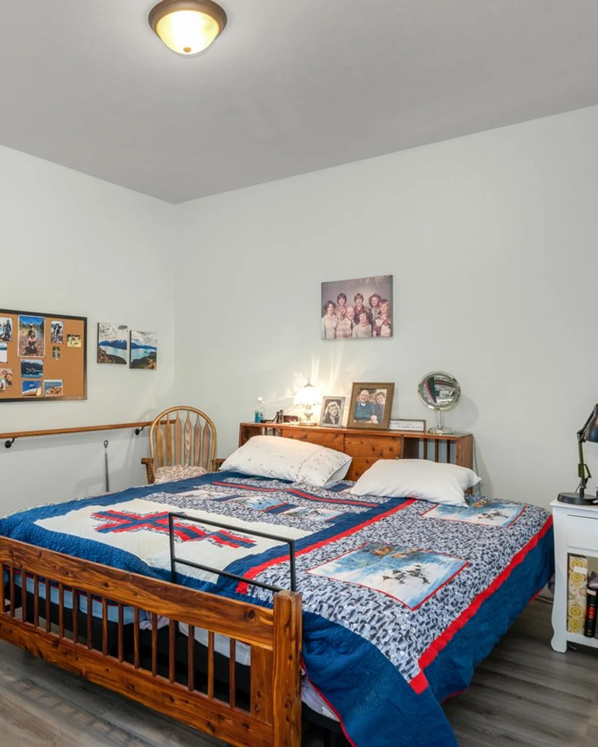 Private bedroom with personal furnishings at A+ Quality Adult Family Home